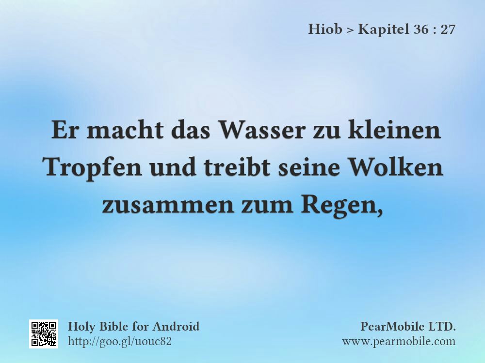 Hiob, Kapitel 36:27